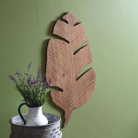 Banana Leaf Wood Wall Decor