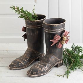 Set of Two Santa Boots
