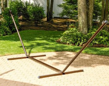 15' Hammock Stand with Hook - Bronze - black - Metal