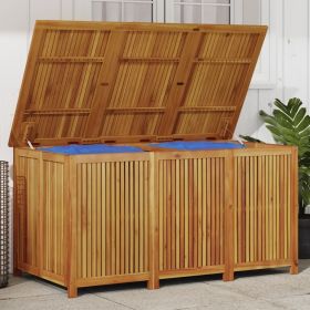 Patio Storage Box 59.1"x31.5"x29.5" Solid Wood Acacia - Brown