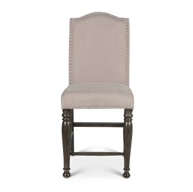 Caswell - Counter Chair (Set of 2) - Dark Gray - as Pic