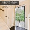 Magnetic Mesh Screen Door  - Black