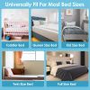 57.48IN Extra Long Toddler Bed Rail Guard Foldable Mesh Safety Kid Bedrail For Queen King Twin Full Size Bed Grey - Guard