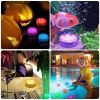 4Pcs Submersible RGB LED Lights IP68 Waterproof Underwater Color Changing Lamps Remote Control - White