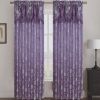 Molly Jacquard Rod Pocket Panel with Attached - Beige