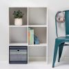 11" 6 Cube Organizer Shelf - White