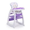Multipurpose Adjustable Highchair,Children's dining chair for Baby Toddler Dinning Table with Feeding Tray and 5-Point Safety Buckle XH  - Purple