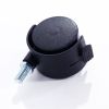 5-Layer Plastic Coated Iron Shelf with 1.5" Nylon Wheels 165*90*35 Black - As shown in the figure