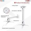 5 Core White Projector Stand Ceiling Wall Mount Universal Projectors Adjustable w Mounting Bracket -  PS 01 WH - PS 01 WH