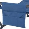 Polyester Hammock with Stand and Pillow for Outdoor , Multi color - Blue