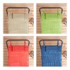 Polyester Hammock with Stand and Pillow for Outdoor , Multi color - Blue