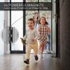 Magnetic Mesh Screen Door  - Black