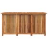 Patio Storage Box 59.1"x31.5"x29.5" Solid Wood Acacia - Brown