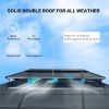 Big size Wooden Legs Gazebos-Double Roof Sunshade- kk outdoor - 12*16FT