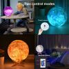 3D Printing Galaxy Lamp Moonlight USB LED Night Lunar Light Touch Color Changing Moon Lamp - 15cm