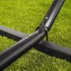 15' Hammock Stand with Hook - Bronze - black - Metal