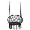 hammock chair; black - black - steel