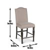Caswell - Counter Chair (Set of 2) - Dark Gray - as Pic