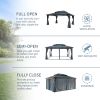 Big size Wooden Legs Gazebos-Double Roof Sunshade- kk outdoor - 12*16FT
