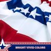 2 Pack USA Pleated Fan Flag 3x6 Feet American USA Bunting Decoration Flags PRINTED Patriotic Stars & Stripes with Canvas Header and Brass Grommets - G