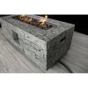 Living Source International Fiber Reinforced Concrete Propane/Natural Gas Fire pit table(Cast Stone) - 1
