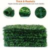 12Pcs Artificial Boxwood Topiary Hedge Plant Grass Backdrop Fence Privacy Screen Grass Wall Decoration For Balcony Garden Fence - Green