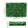 12Pcs Artificial Boxwood Topiary Hedge Plant Grass Backdrop Fence Privacy Screen Grass Wall Decoration For Balcony Garden Fence - Green