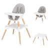 Free shipping Children's High Dining Chair Detachable Two-In-One Table And Chair  YJ - Gray