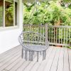 hammock chair; black - gray - steel