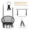 hammock chair; black - black - steel
