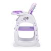 Multipurpose Adjustable Highchair,Children's dining chair for Baby Toddler Dinning Table with Feeding Tray and 5-Point Safety Buckle XH  - Purple