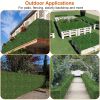 12Pcs Artificial Boxwood Topiary Hedge Plant Grass Backdrop Fence Privacy Screen Grass Wall Decoration For Balcony Garden Fence - Green