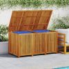 Patio Storage Box 59.1"x31.5"x29.5" Solid Wood Acacia - Brown