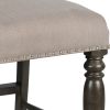 Caswell - Counter Chair (Set of 2) - Dark Gray - as Pic