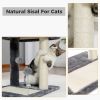Indoor Small Cat Tree with Pad Fully Wrapped Scratching Posts  - Gray - Style B