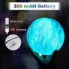 3D Printing Galaxy Lamp Moonlight USB LED Night Lunar Light Touch Color Changing Moon Lamp - 15cm