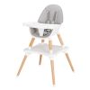 Free shipping Children's High Dining Chair Detachable Two-In-One Table And Chair  YJ - Gray