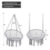 hammock chair; black - gray - steel