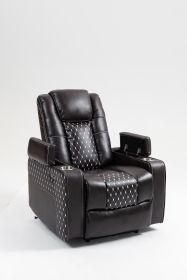 Lounge chair lift chair relax sofa chair sitting room furniture sitting room power supply elderly electric lounge chair (Color: as Pic)